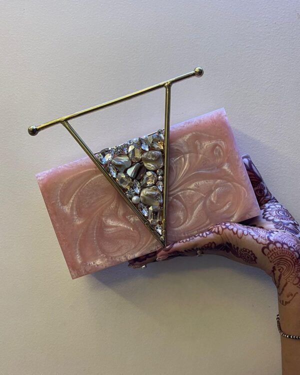 Pink Resin Acrylic Clutch