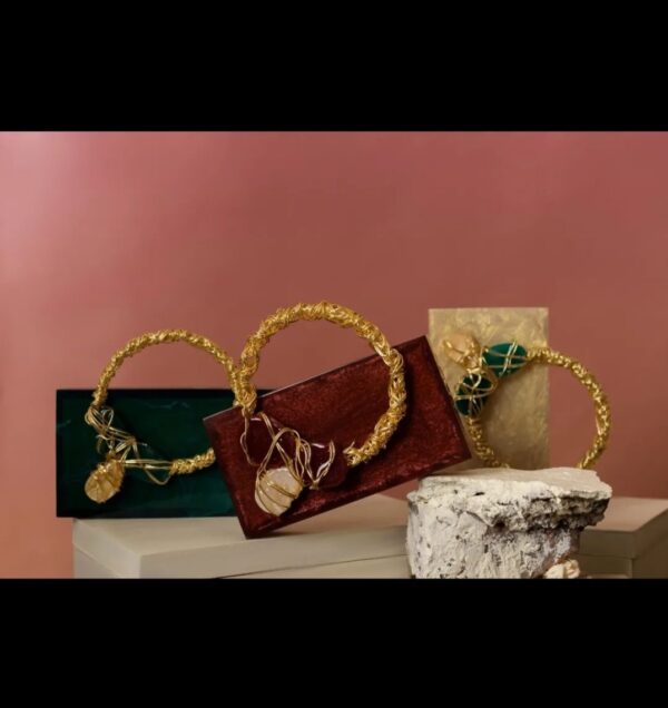 Luxury resin stone handbag - Image 3
