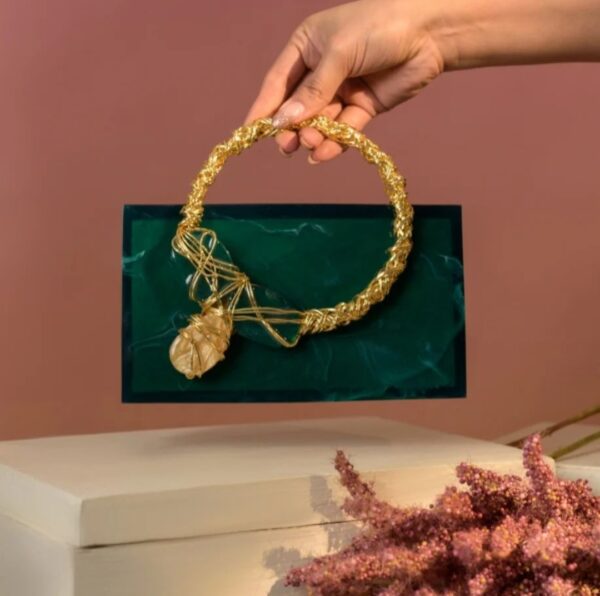 Luxury resin stone handbag - Image 2